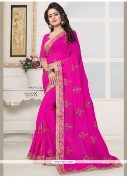 Pink Designer Saree