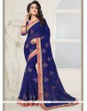 Georgette Embroidered Work Designer Saree