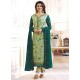 Prachi Desai Lace Work Green Churidar Designer Suit