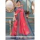 Pink Art Silk Traditional Designer Saree