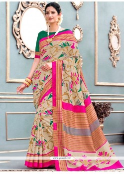 Multi Colour Art Silk Traditional Designer Saree