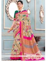 Multi Colour Art Silk Traditional Designer Saree