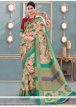 Print Work Art Silk Designer Traditional Saree