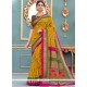 Art Silk Print Work Traditional Designer Saree