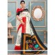 Print Work Multi Colour Art Silk Printed Saree