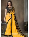 Faux Georgette Sequins Work Designer Saree