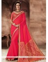 Jacquard Silk Lace Work Traditional Designer Saree