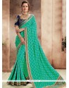 Sea Green Designer Traditional Saree