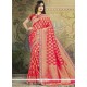 Weaving Work Red Art Silk Designer Traditional Saree