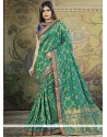 Art Silk Sea Green Traditional Saree