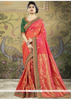 Orange Traditional Designer Saree