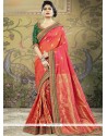 Orange Traditional Designer Saree