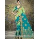 Blue And Green Traditional Designer Saree