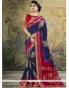 Art Silk Patch Border Work Traditional Saree