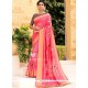 Art Silk Pink Designer Traditional Saree
