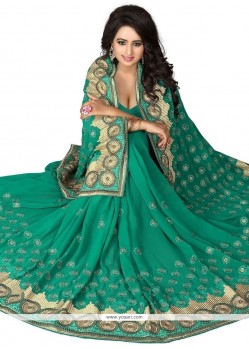 Patch Border Work Classic Saree