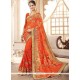 Faux Georgette Embroidered Work Designer Saree