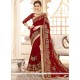 Maroon Designer Saree