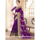 Faux Georgette Patch Border Work Classic Saree