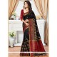 Raw Silk Black Weaving Work Traditional Designer Saree