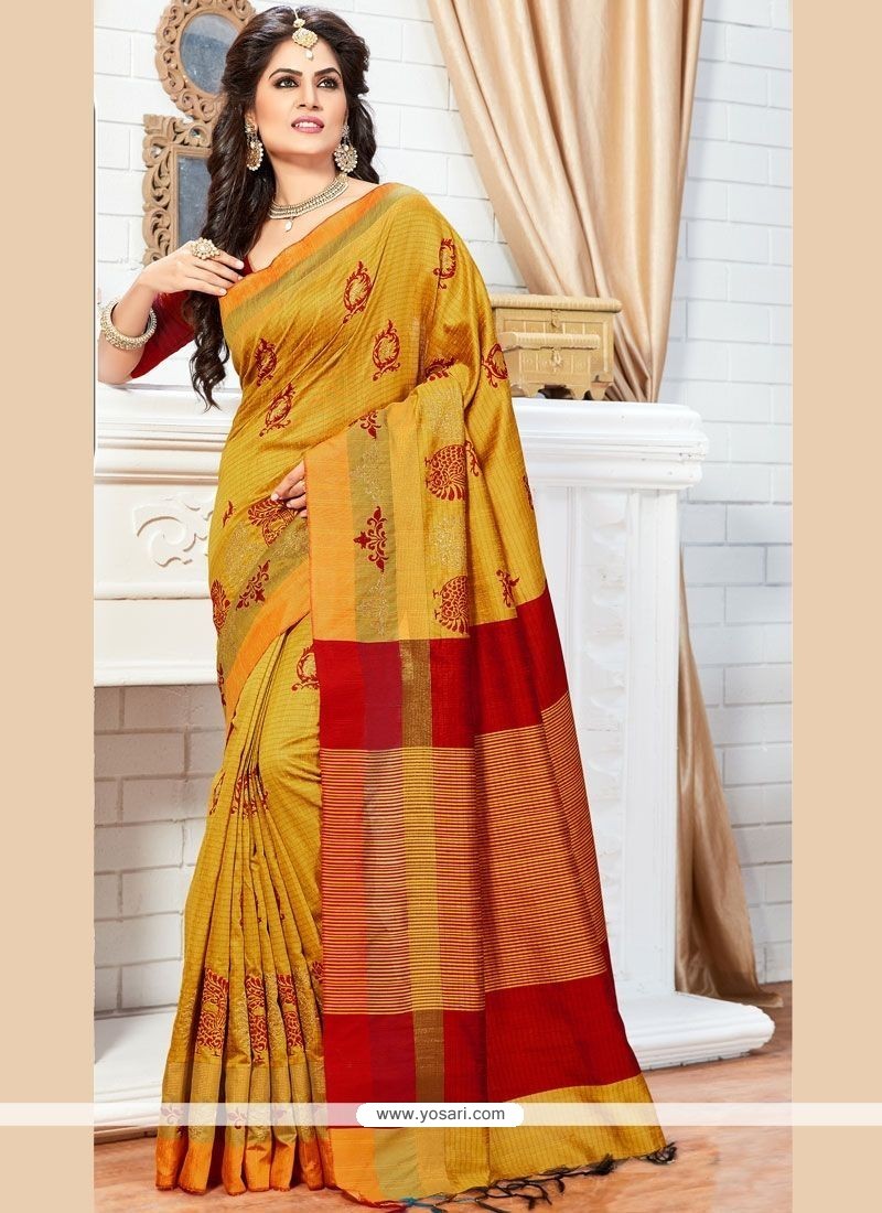 Buy Raw Silk Traditional Saree Designer Sarees