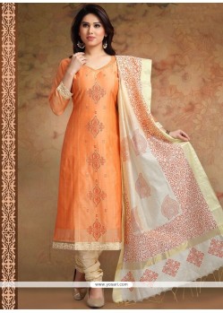 Chanderi Churidar Designer Suit