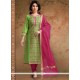 Chanderi Churidar Designer Suit