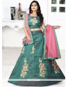 Green Resham Work Designer Lehenga Choli