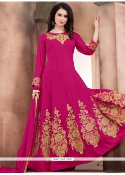 Buy Magenta Zari Work Anarkali Salwar Kameez | Anarkali Suits
