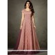 Jennifer Winget Wine Art Silk Floor Length Anarkali Suit