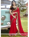 Patch Border Work Classic Designer Saree