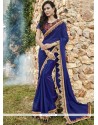 Faux Chiffon Embroidered Work Classic Saree