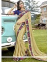 Beige Designer Saree