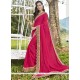 Faux Georgette Patch Border Work Classic Designer Saree