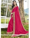 Faux Georgette Patch Border Work Classic Designer Saree