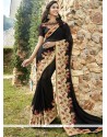 Faux Georgette Patch Border Work Classic Saree