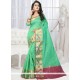 Woven Work Sea Green Traditional Designer Saree