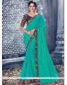 Green Designer Saree