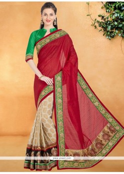 Lace Work Casual Saree