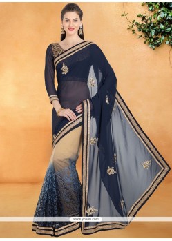 Patch Work Work Casual Saree