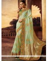 Fancy Fabric Green Zari Work Classic Designer Saree