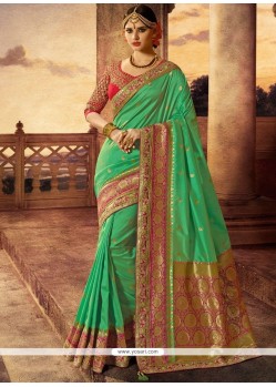 Resham Work Designer Traditional Saree