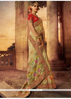 Green Art Dupion Silk Designer Traditional Saree