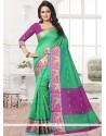 Green Banarasi Silk Saree