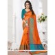 Banarasi Silk Orange Silk Saree