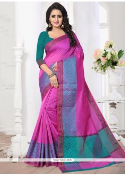 Banarasi Silk Patch Border Work Silk Saree