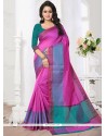 Banarasi Silk Patch Border Work Silk Saree