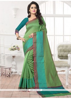 Patch Work Banarasi Silk Saree