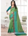 Patch Work Banarasi Silk Saree