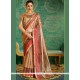 Cream Embroidered Work Designer Saree